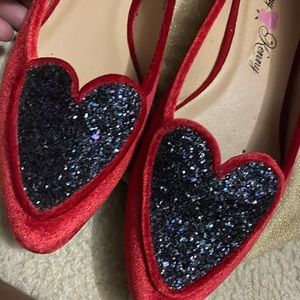 Penny Loves Kenny flats with rhinestone heart